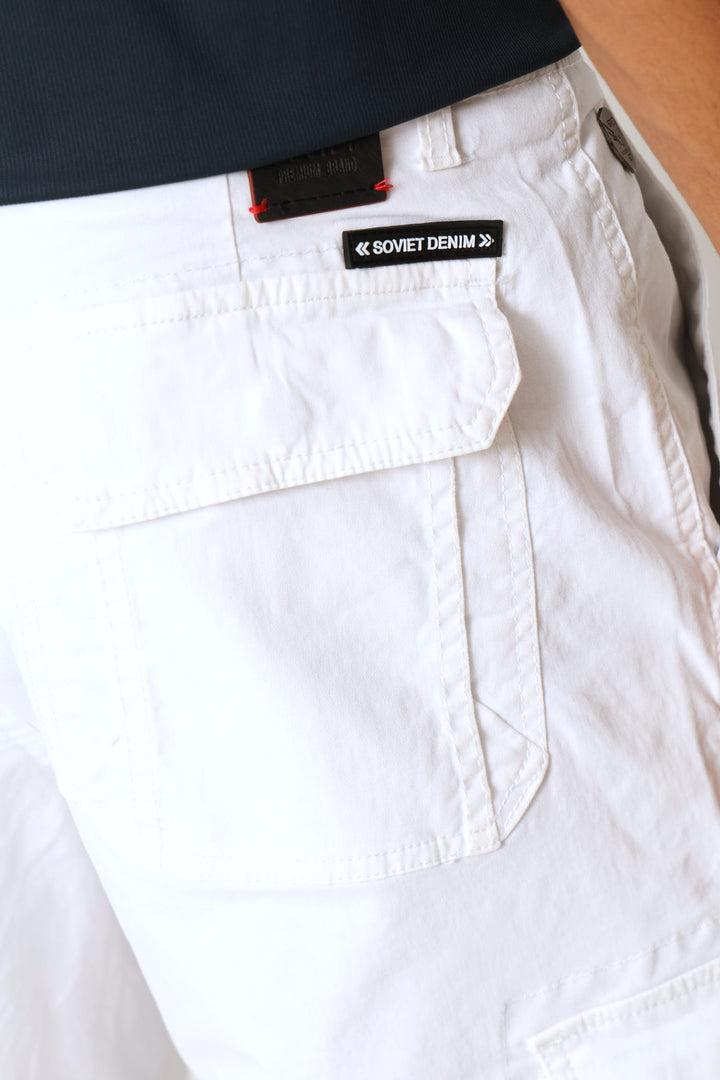 Comets Cargo Shorts - White