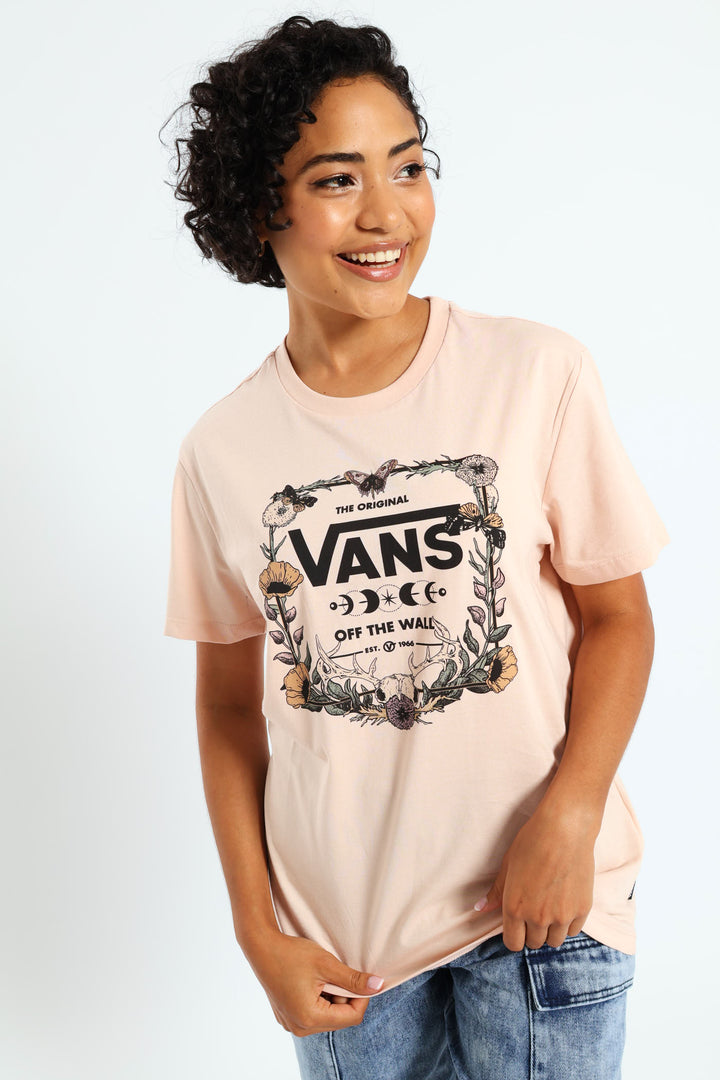 Wylderness Floral Bff Fit Tee - Peach