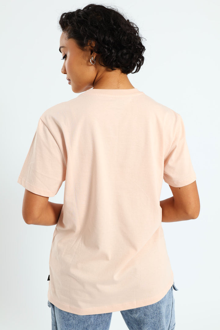 Wylderness Floral Bff Fit Tee - Peach