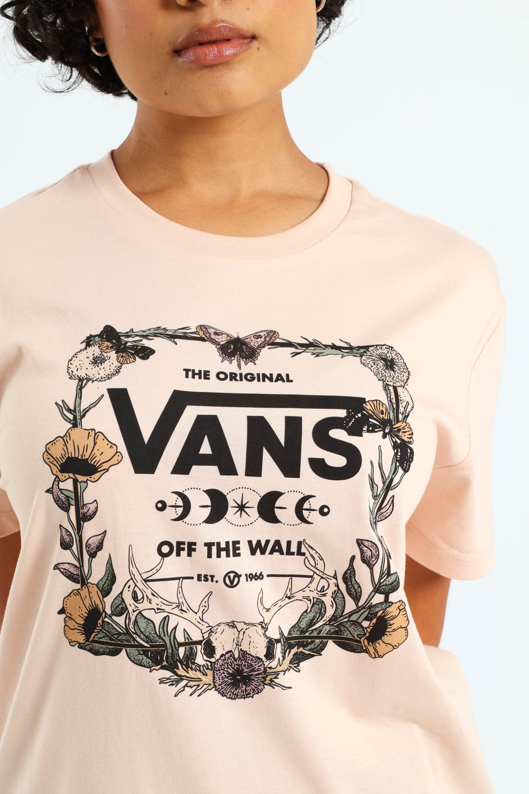 Wylderness Floral Bff Fit Tee - Peach