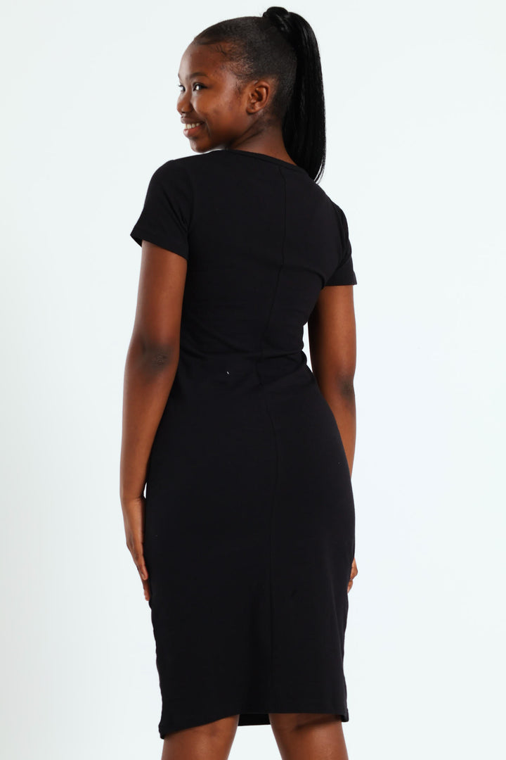 Girls Mr Beast Dress - Black