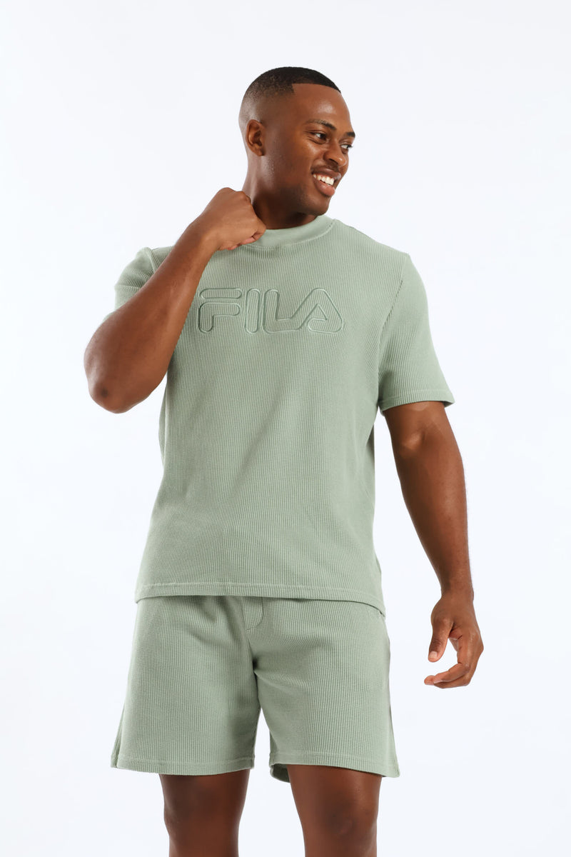 Caleb Waffle T-Shirt - Sage