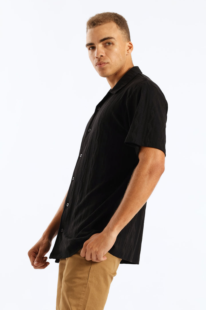 Surface Interest Shirt - Black