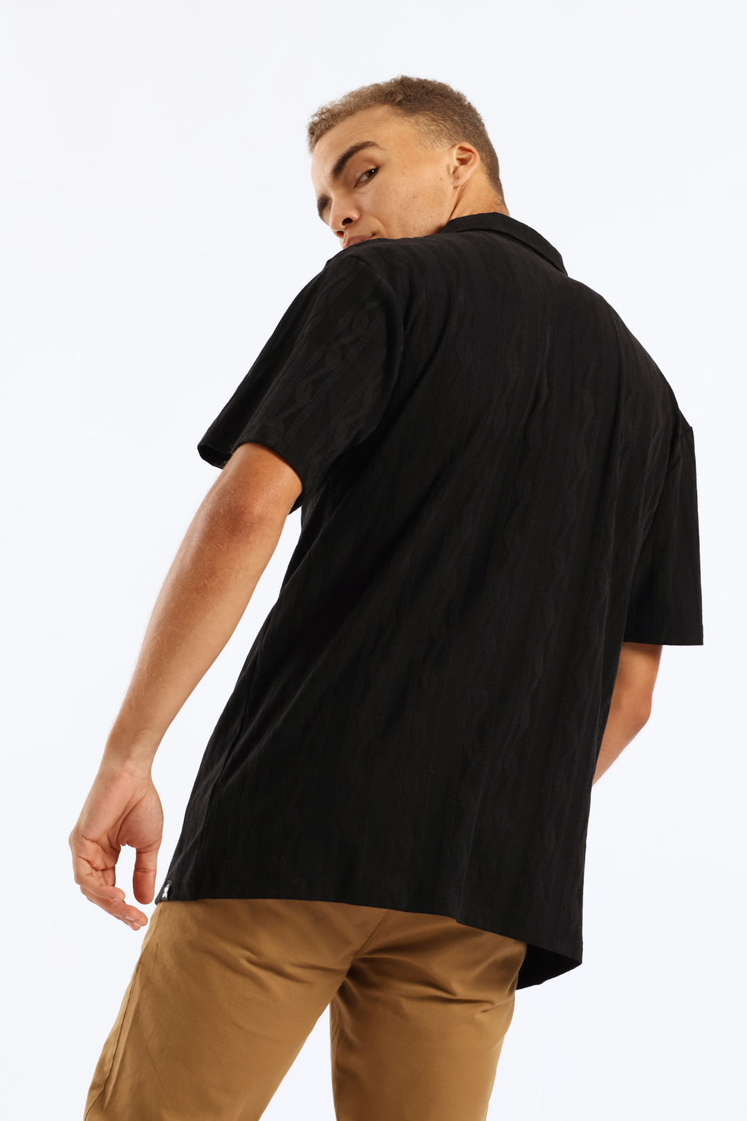 Surface Interest Shirt - Black