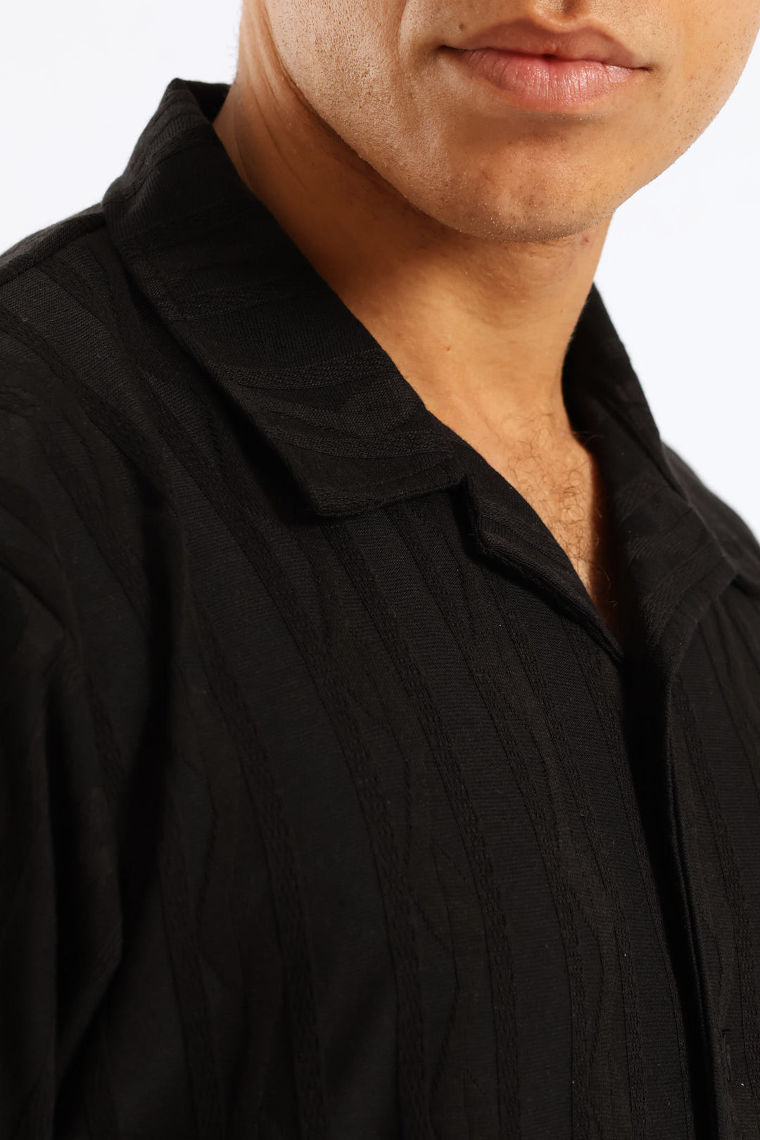 Surface Interest Shirt - Black