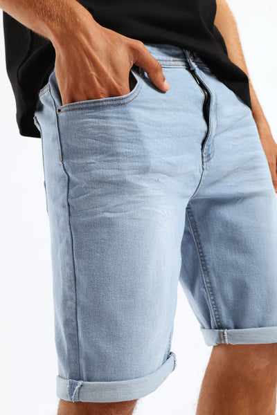 Mens Denim Shorts - Light Blue – Edgars