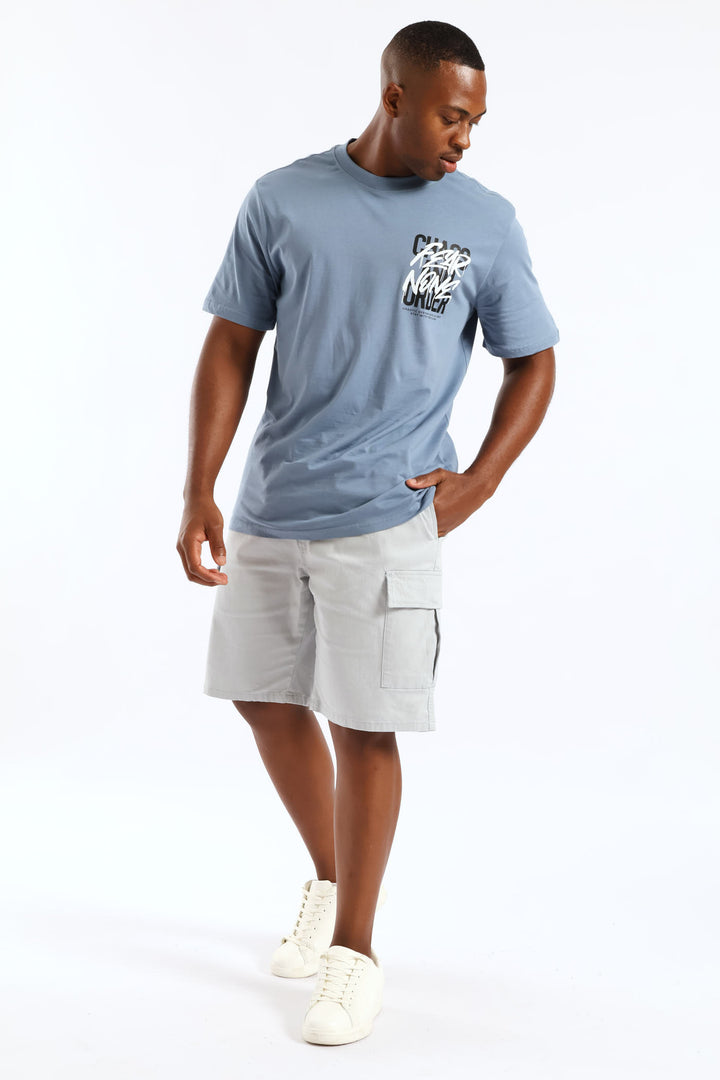 Basic Cargo Shorts - Light Grey