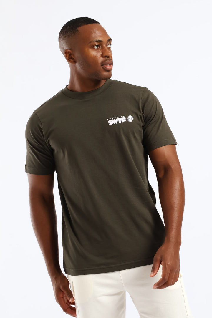 Lightning Front & Back Tee - Fatigue