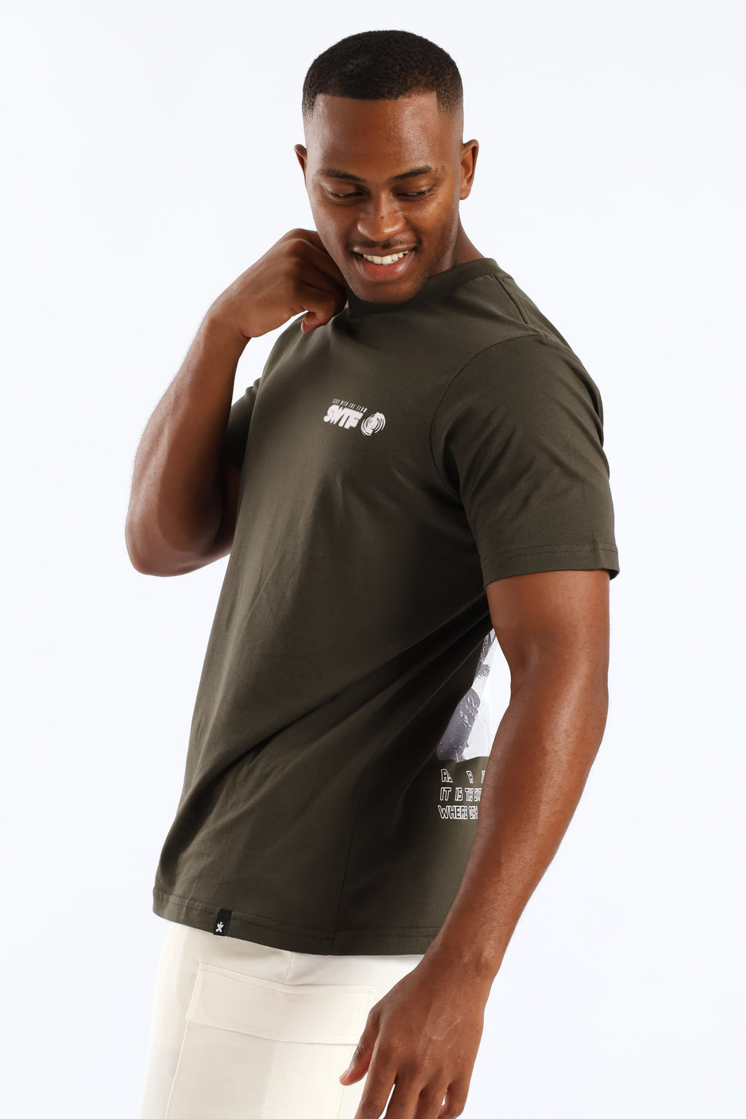 Lightning Front & Back Tee - Fatigue