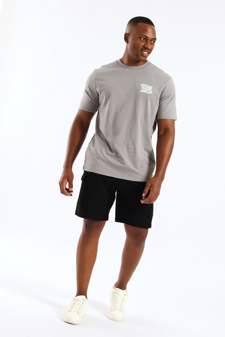 Good Days Front & Back Tee - Grey