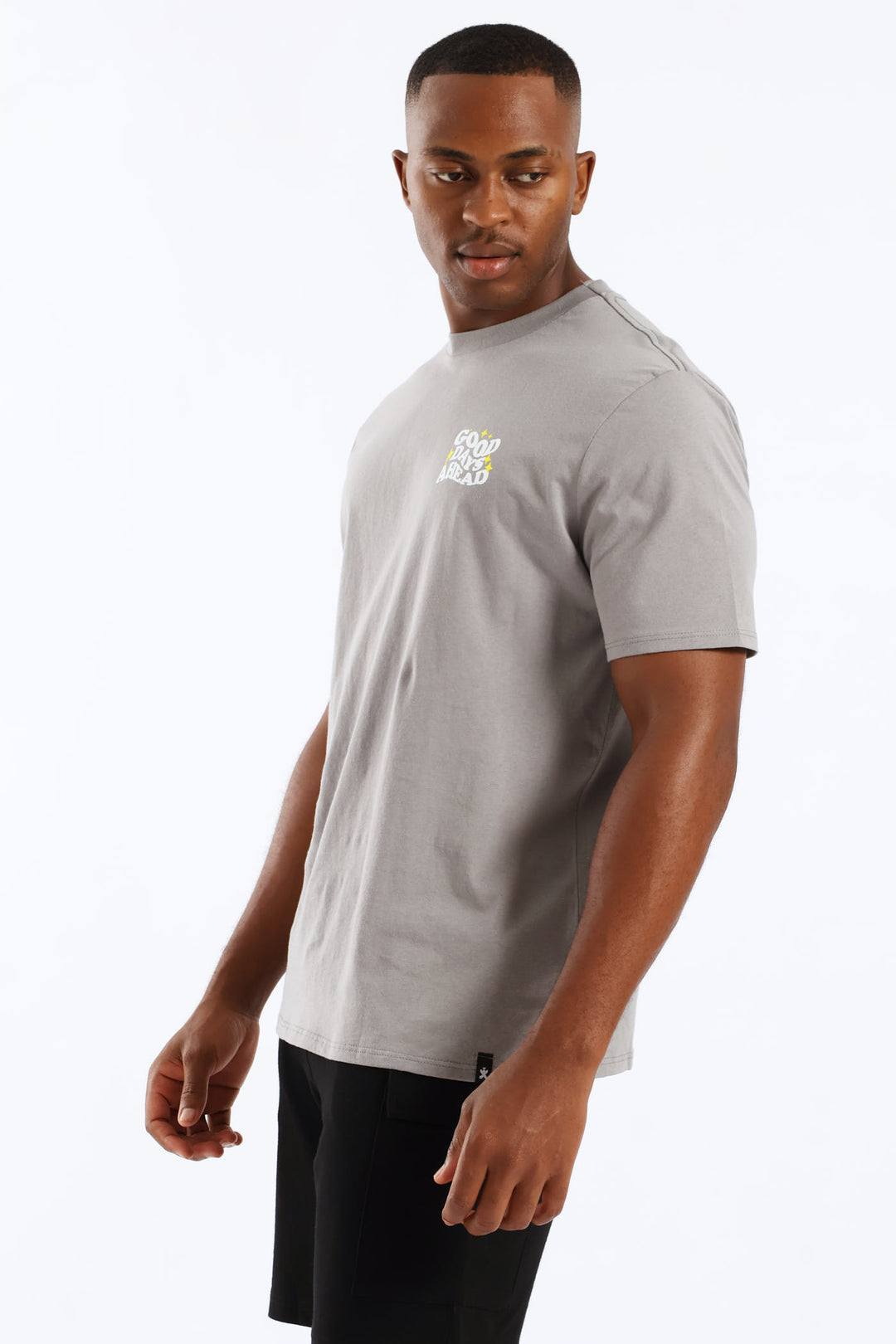 Good Days Front & Back Tee - Grey