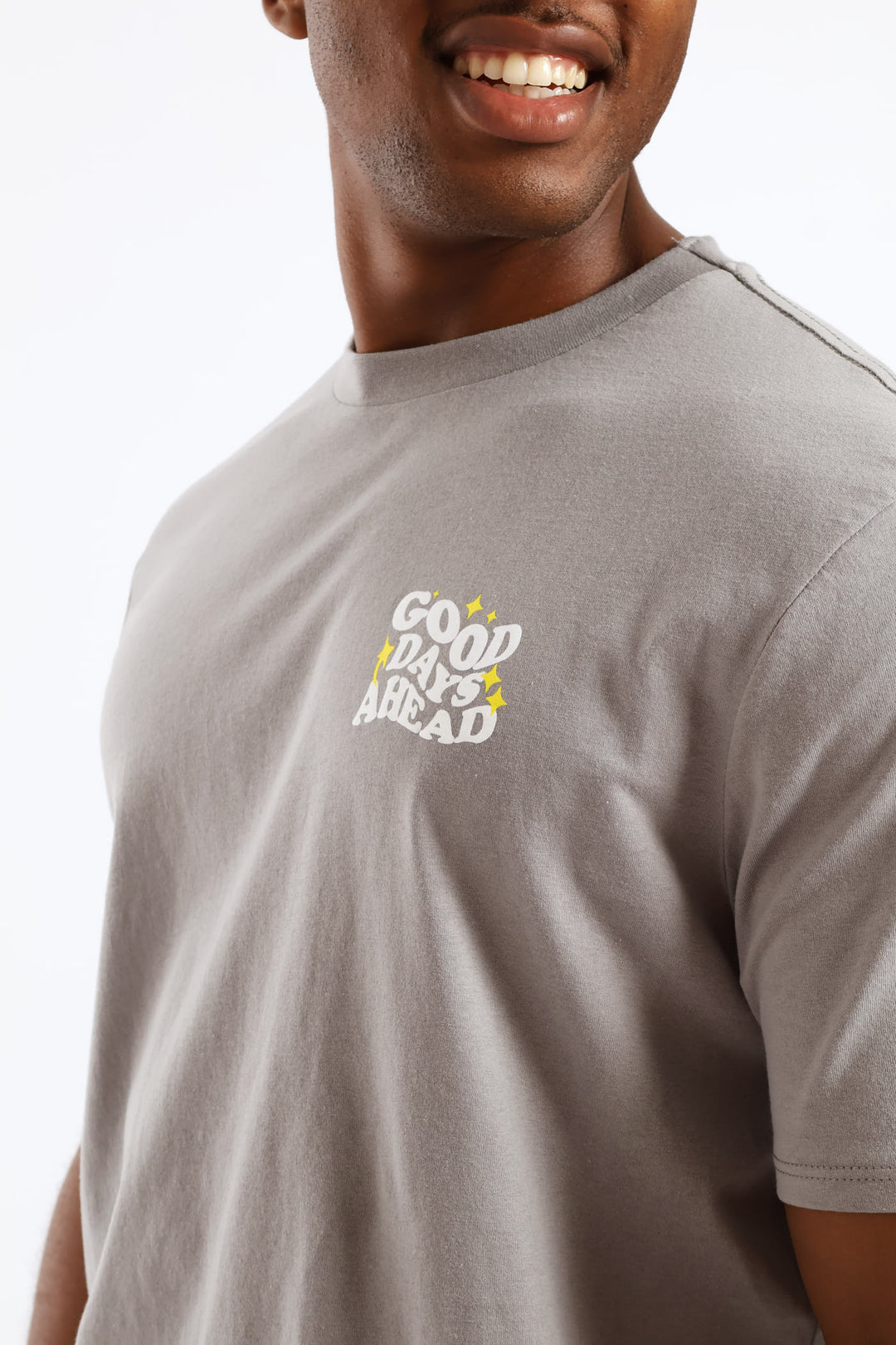 Good Days Front & Back Tee - Grey