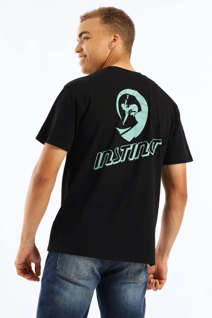 Heritage Print Tee - Black