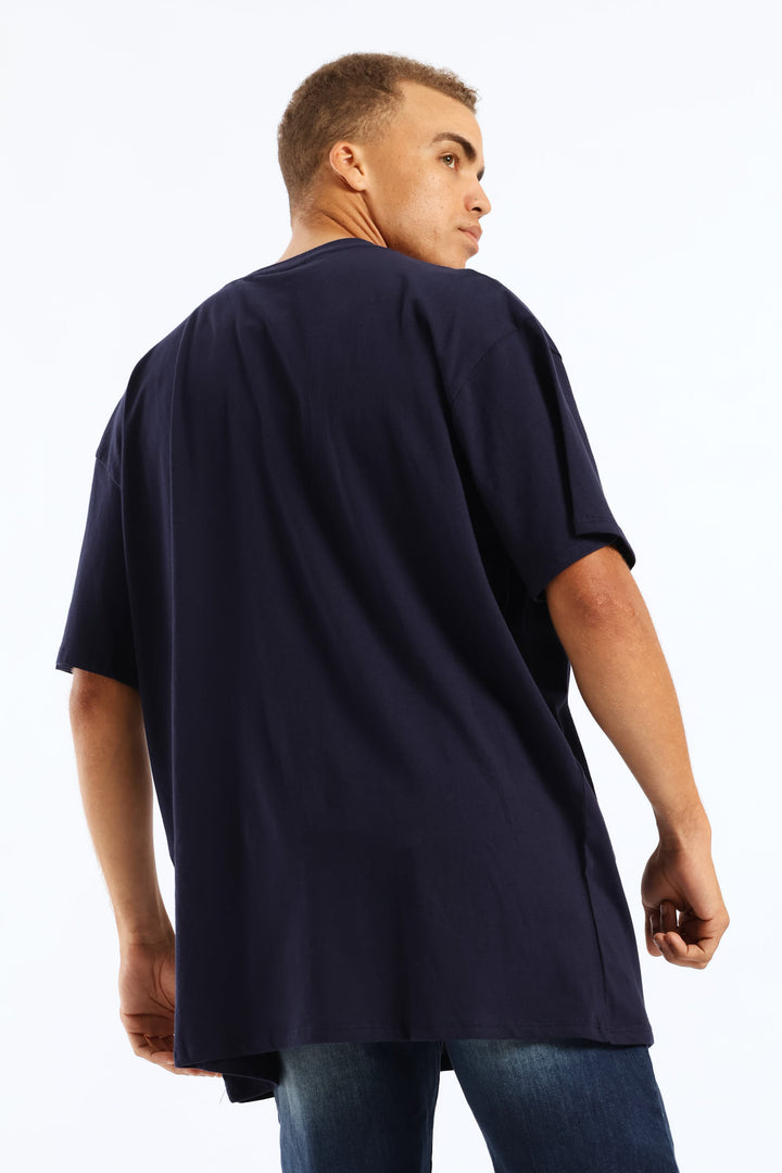 Gradient Logo Tee - Navy