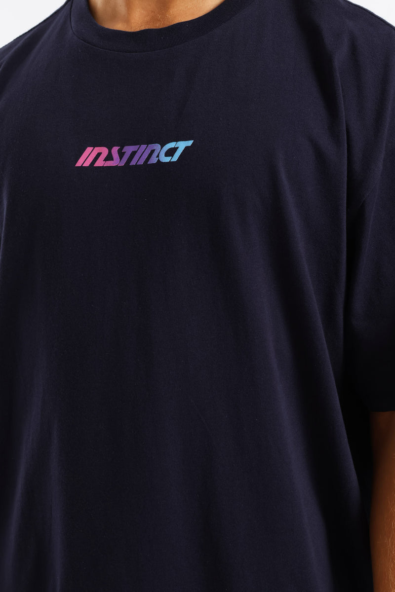 Gradient Logo Tee - Navy