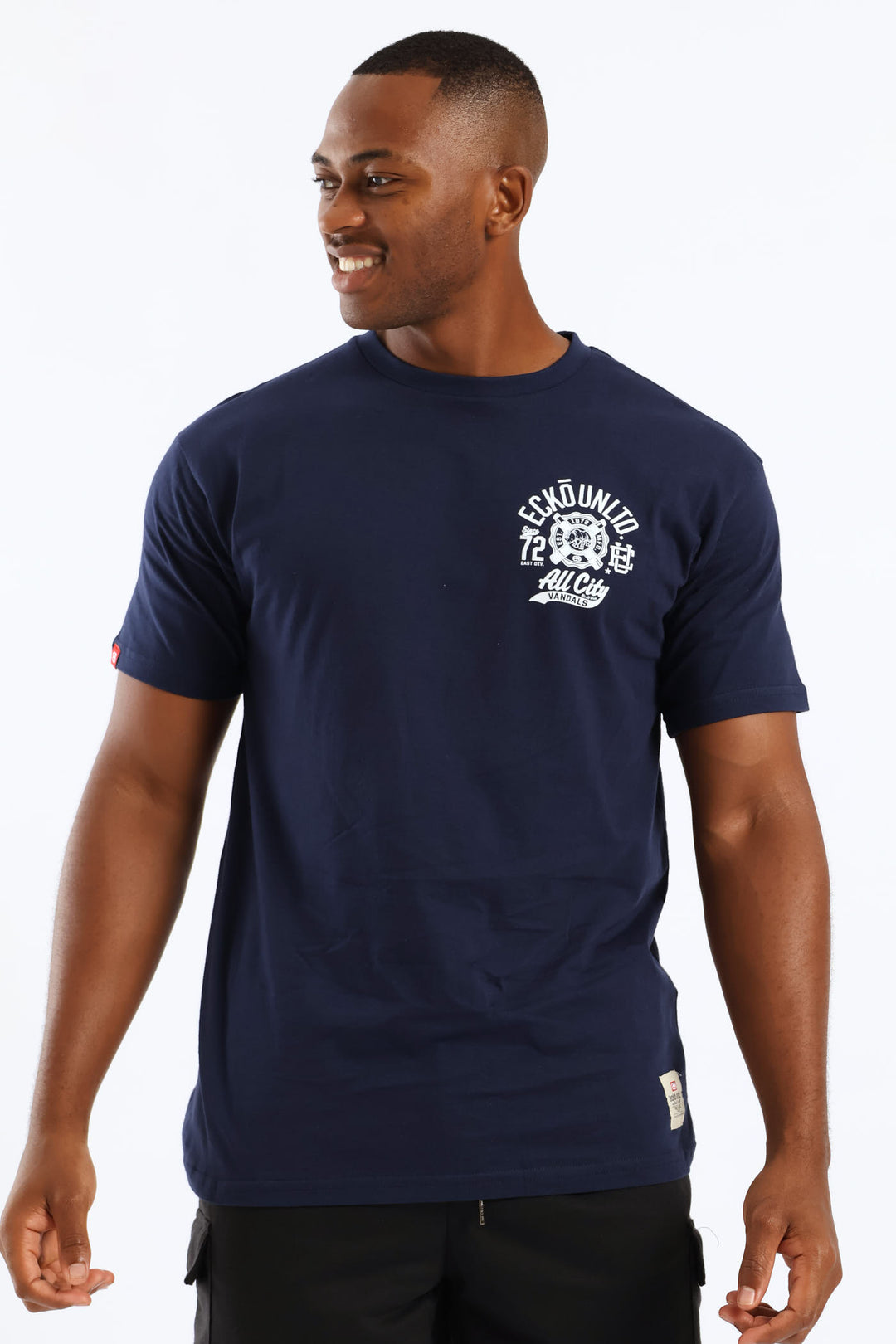 All City Bk Print Tee - Navy