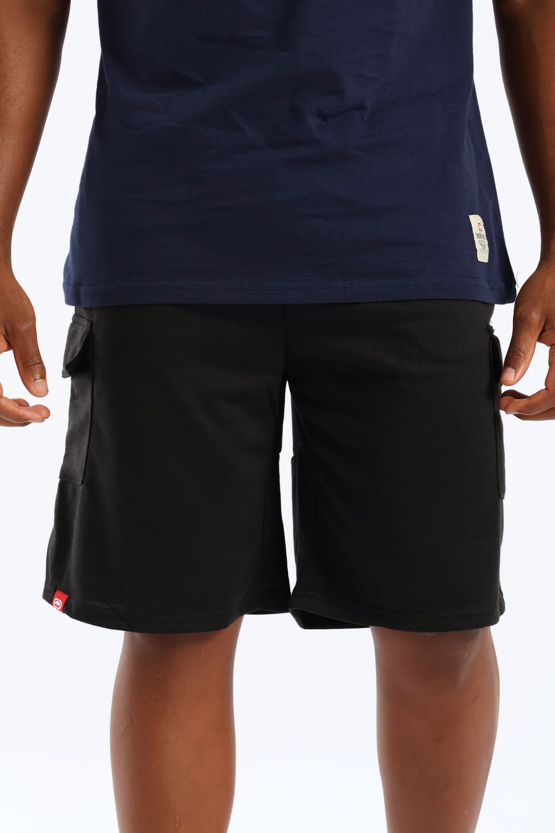 Cargo Fleece Shorts - Black