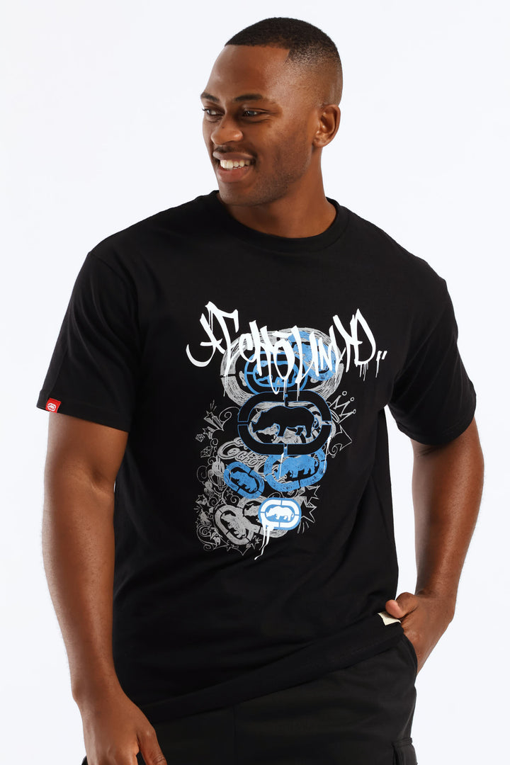 Multi Logo Tee - Black
