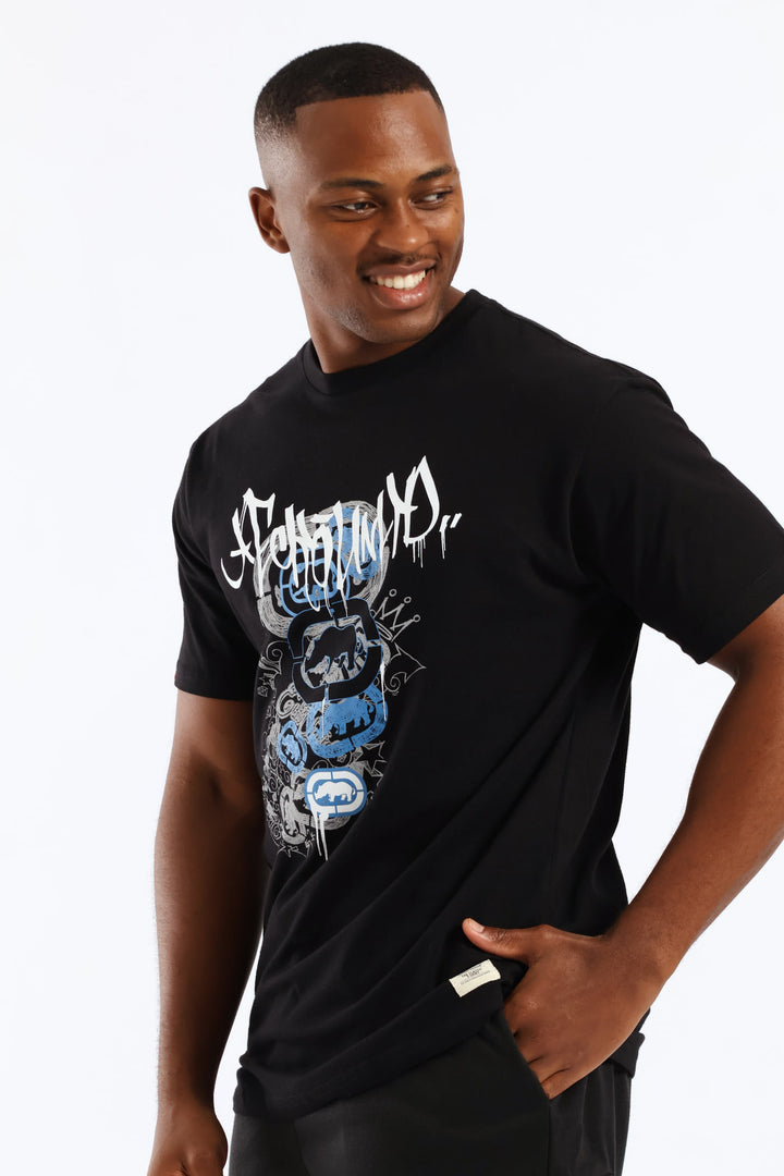 Multi Logo Tee - Black