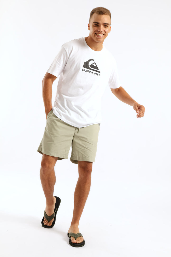 Corp Logo Tee - White