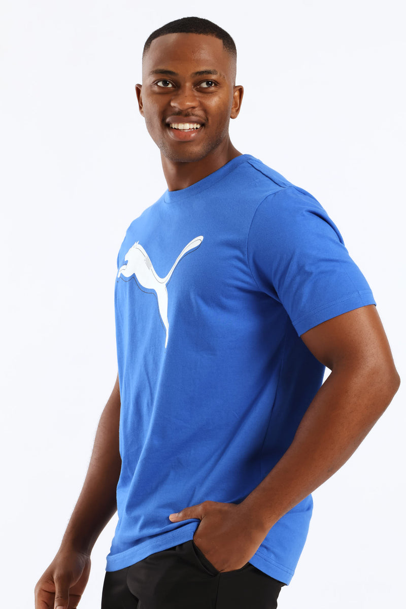 Graphic Cat Logo Tee - Blue