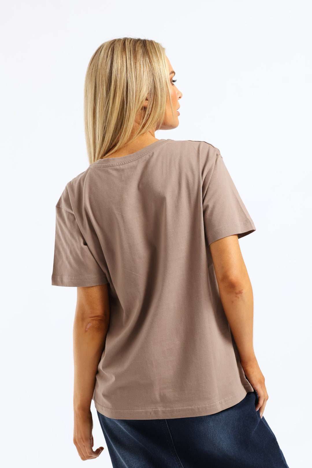 Bouquet & Boots Tee - Taupe