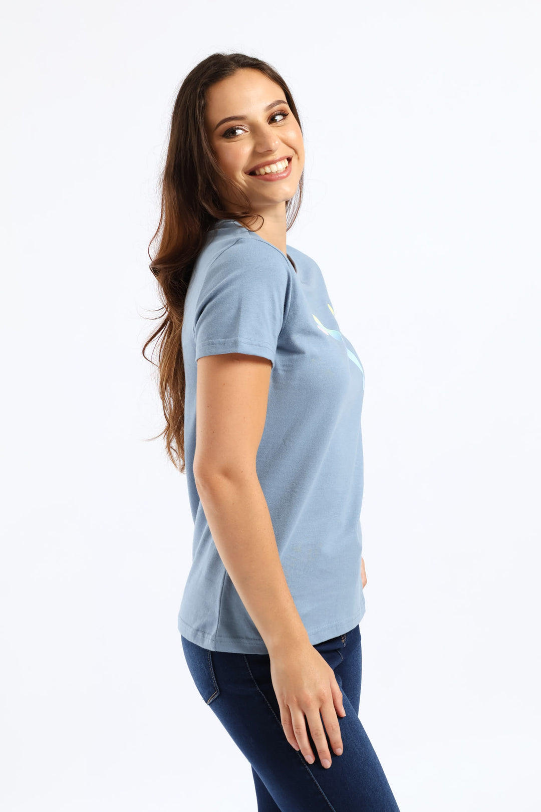 Graphic Gradient Tee - Blue