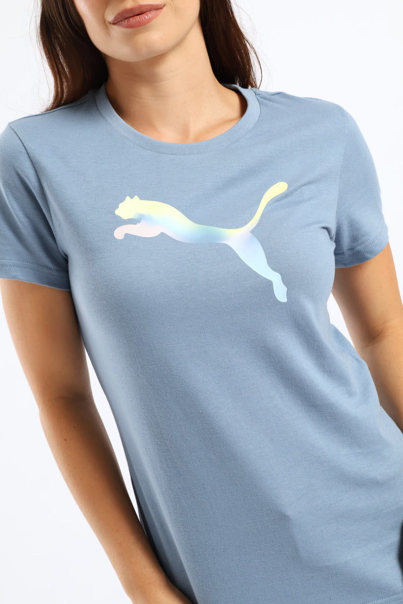 Graphic Gradient Tee - Blue