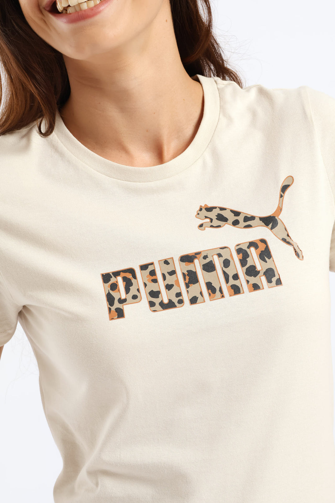 Graphic Animal Tee - Beige