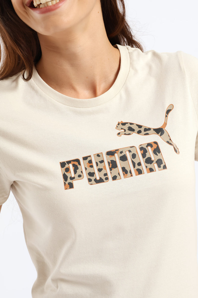 Graphic Animal Tee - Beige