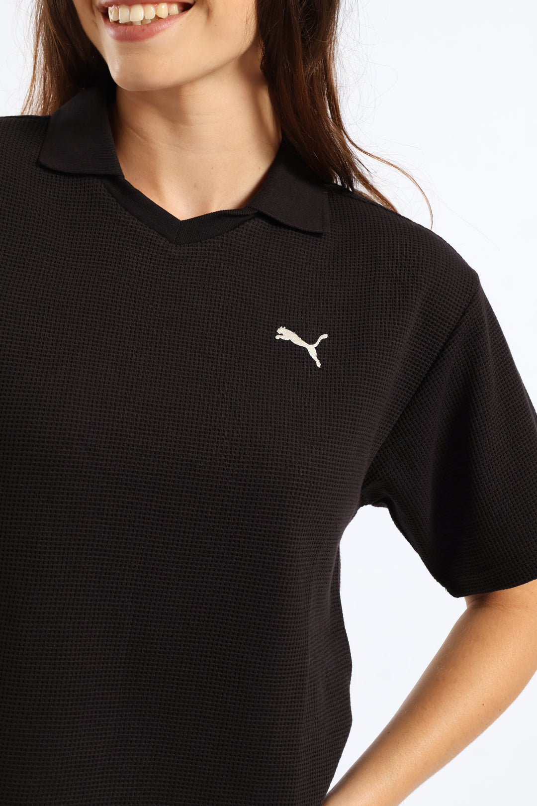 Class Relaxed Pinnacle Polo Boxy Tee - Black