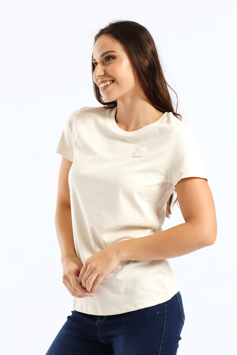 Essential Elevated Tee - Cream