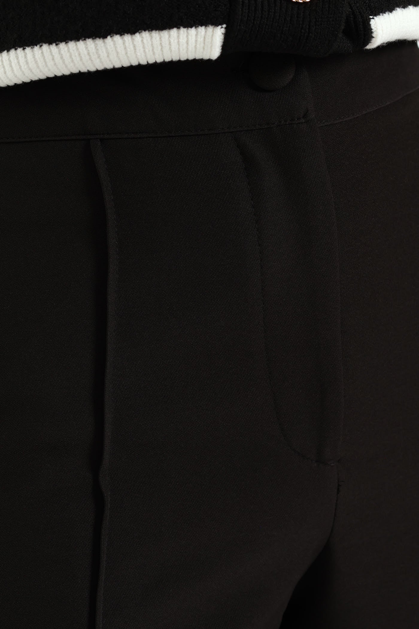 Ladies Pin Tuck Pants - Black – Edgars