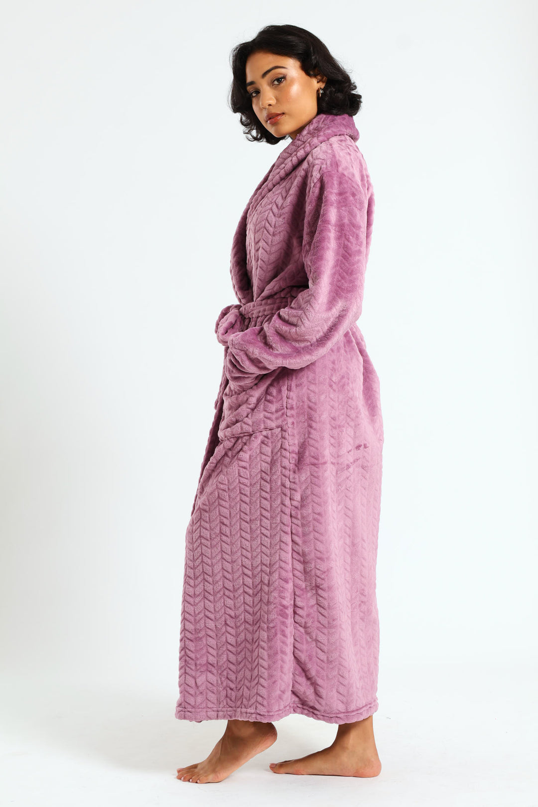 Embossed Gown - Purple