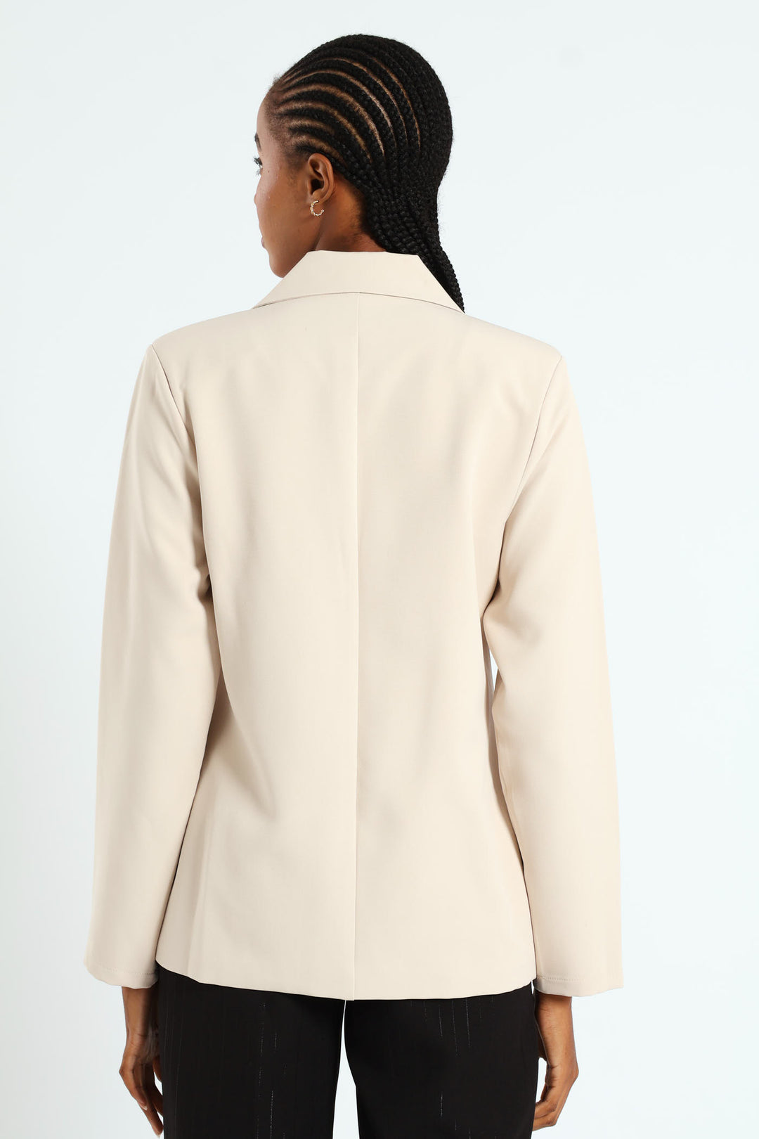 Double Button Blazer - Stone