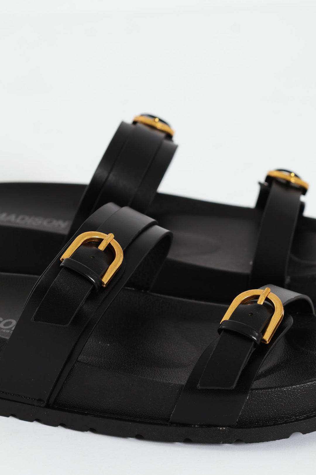 Double Buckle Sandal - Black