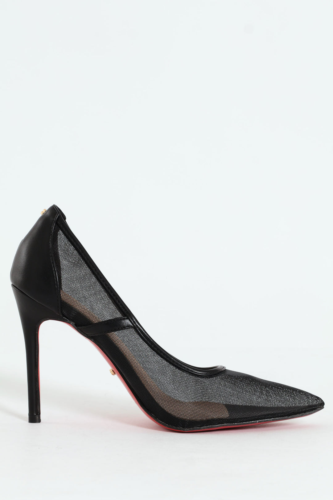 Lola 46 Mesh Court Stiletto - Black
