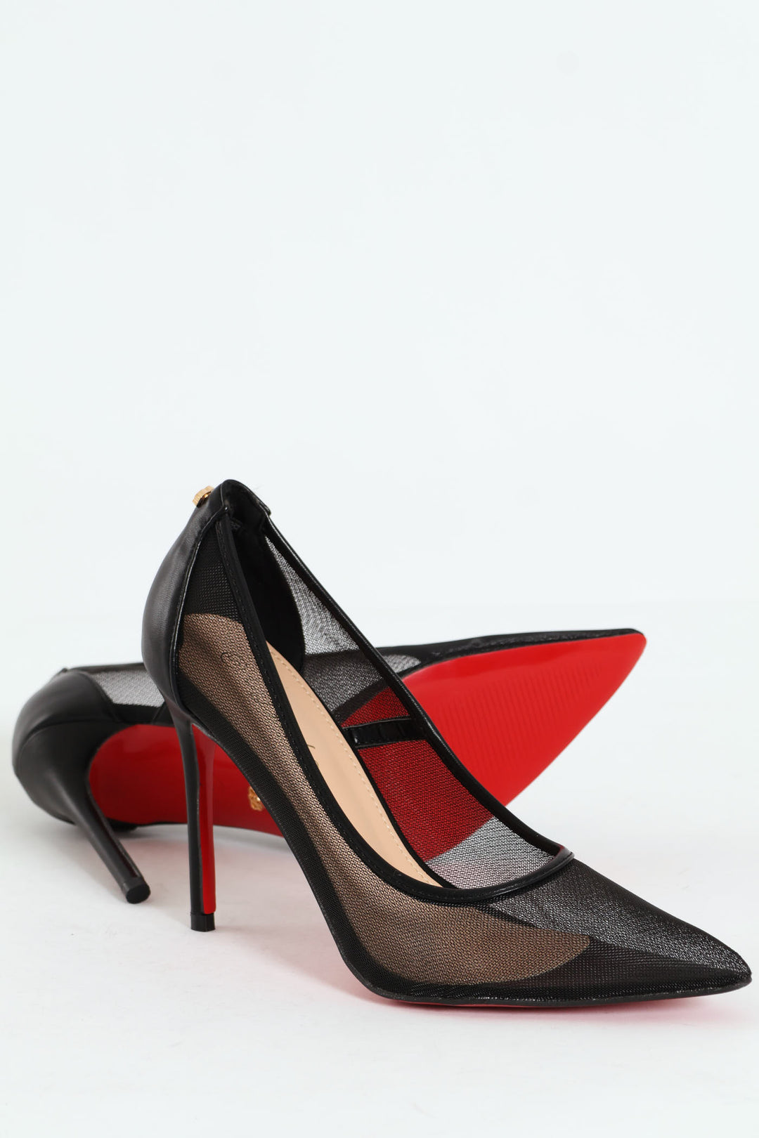 Lola 46 Mesh Court Stiletto - Black