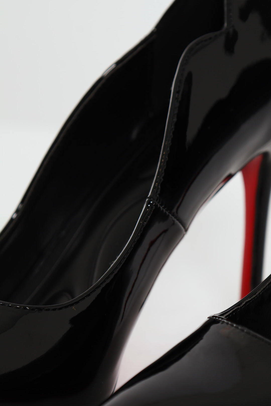 Lola 1 Scalloped Patent Stiletto - Black