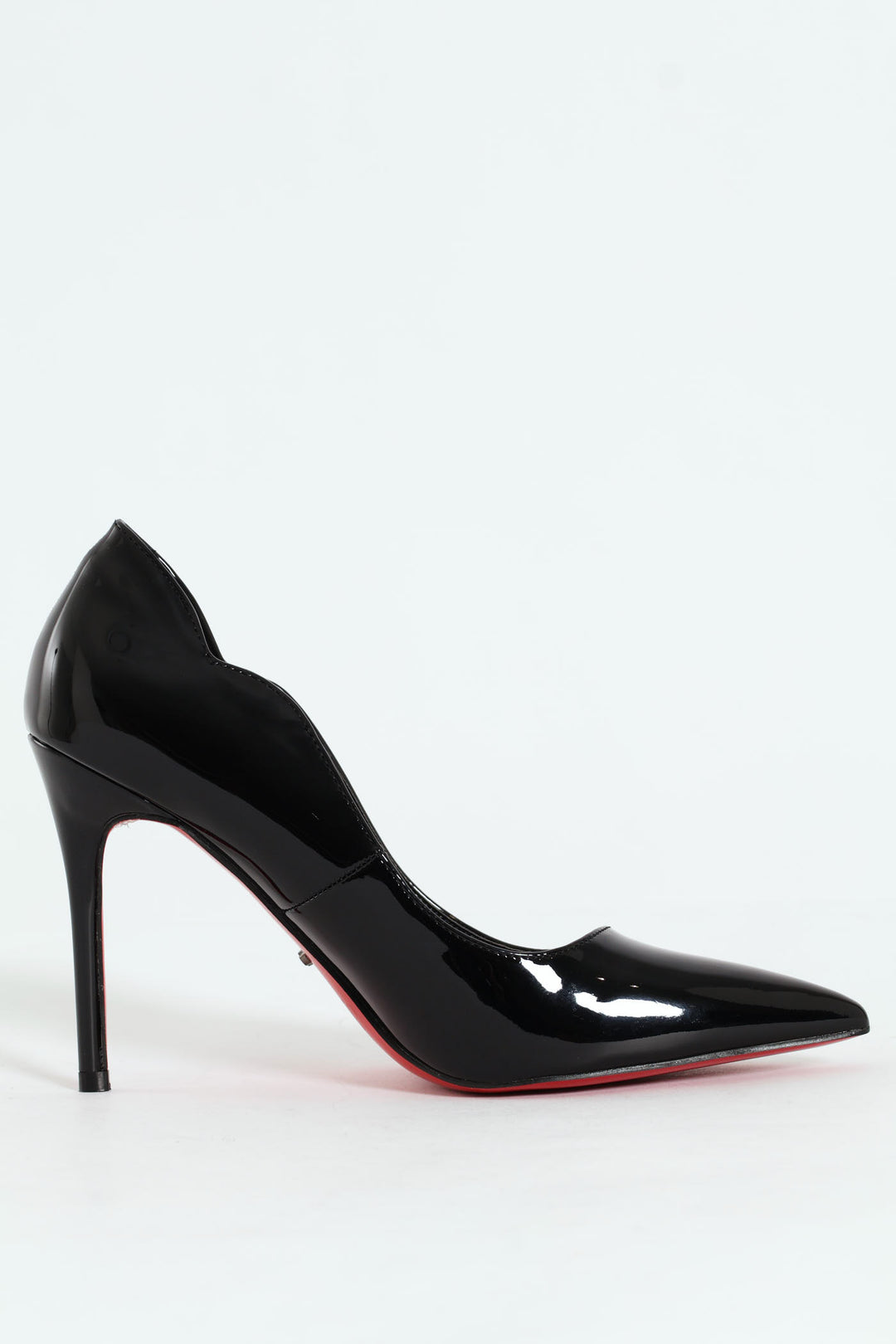 Lola 1 Scalloped Patent Stiletto - Black