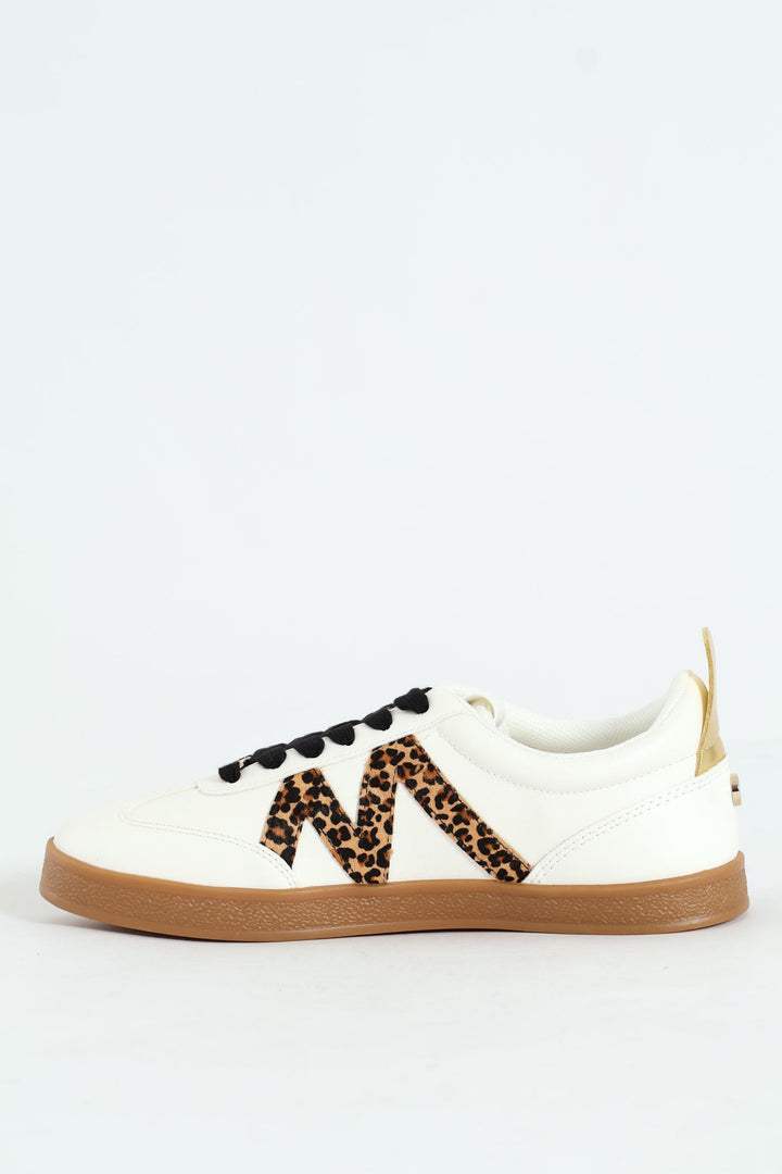 Degree Lace Up Court Sneaker - White