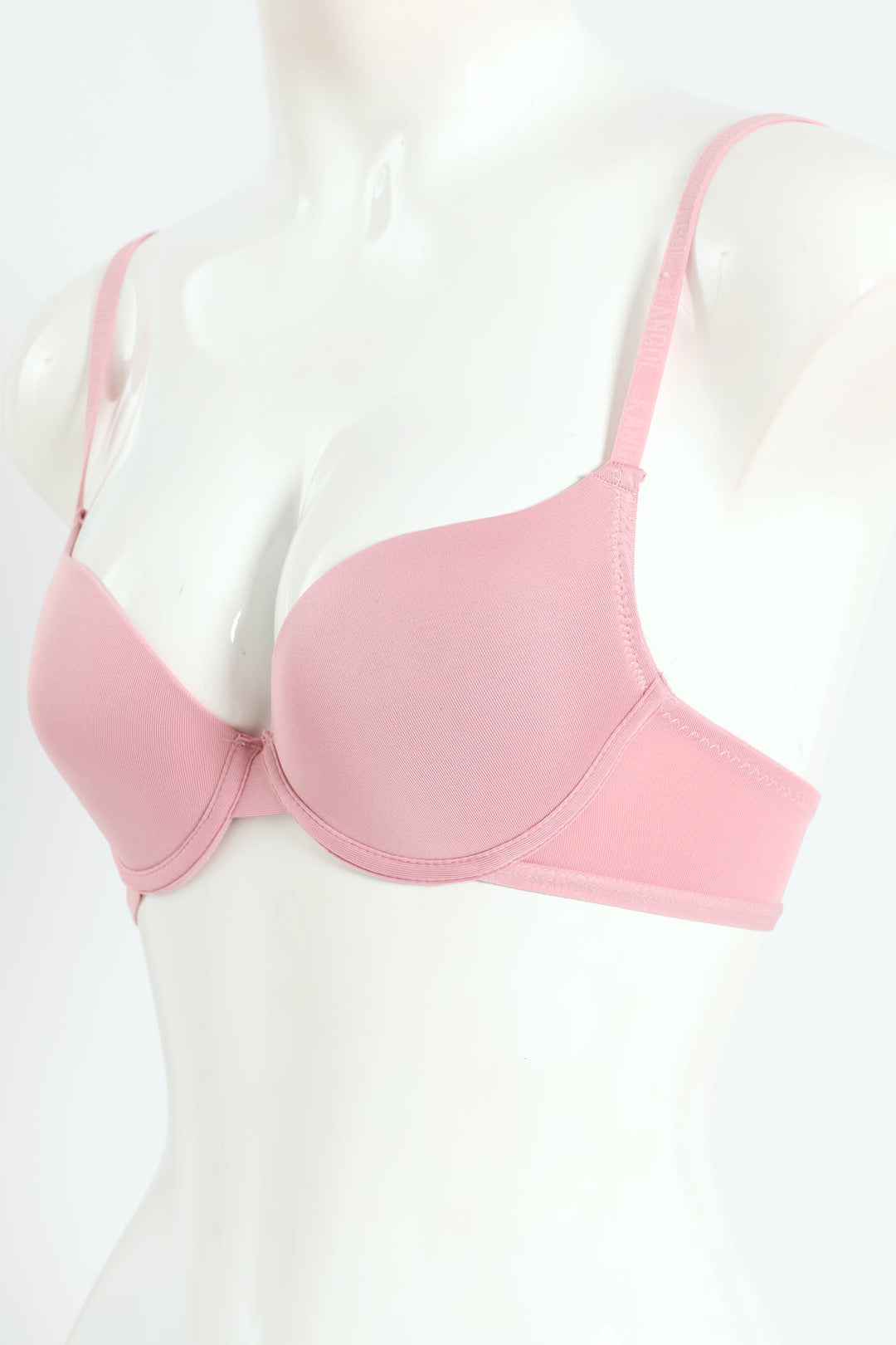 3 Pack Racerback T-Shirt Bra - Mocha/Pink/Off White