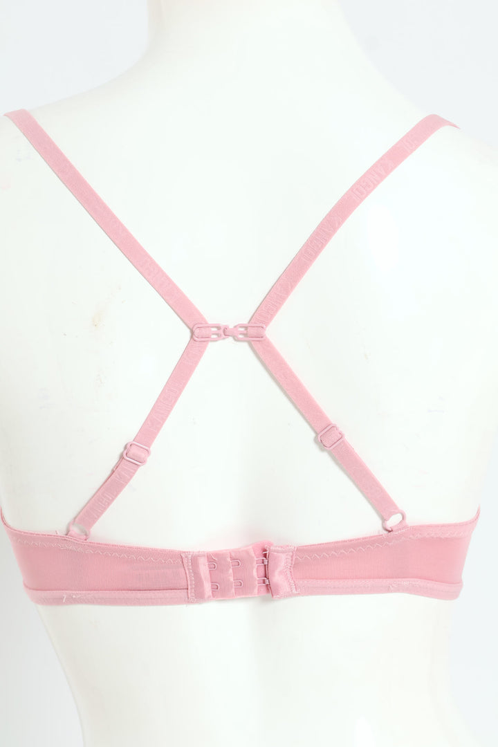 3 Pack Racerback T-Shirt Bra - Mocha/Pink/Off White