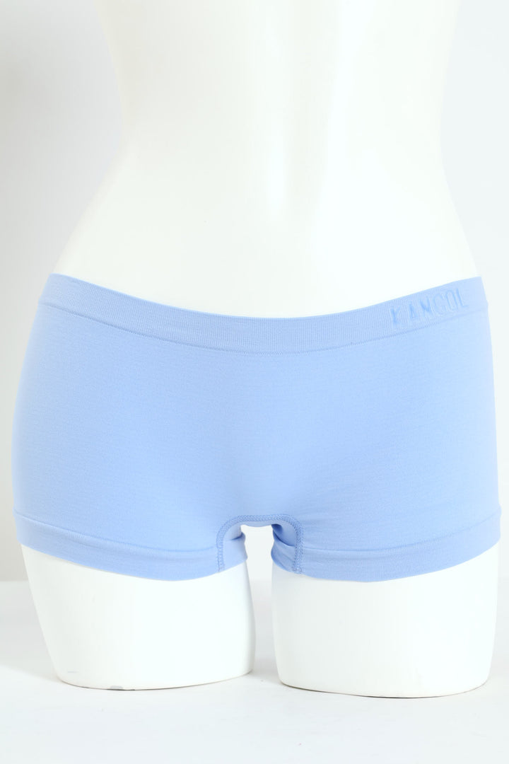 3 Pack Seamless Boyleg Panties - Periwinkle/Storm/Soft Pink