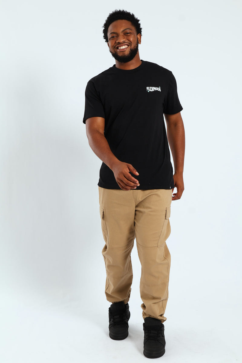 Self Made Front & Back Tee - Black