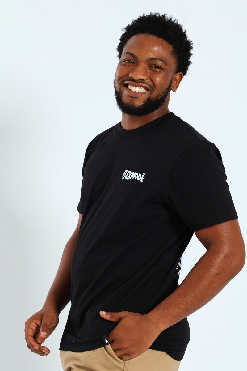 Self Made Front & Back Tee - Black