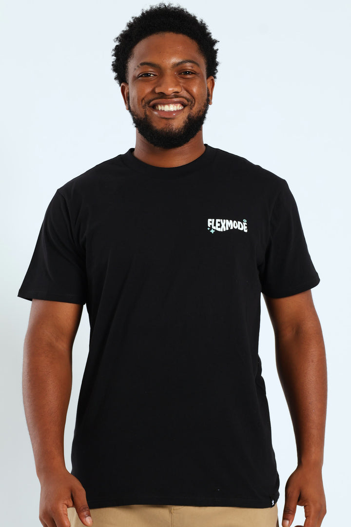 Self Made Front & Back Tee - Black