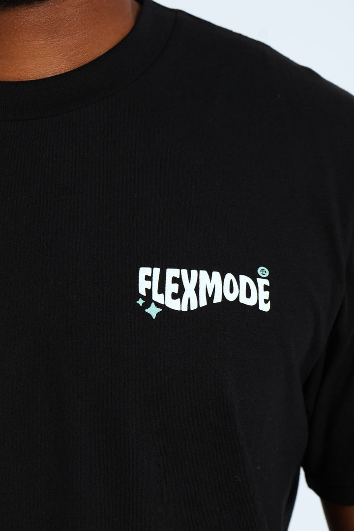 Self Made Front & Back Tee - Black