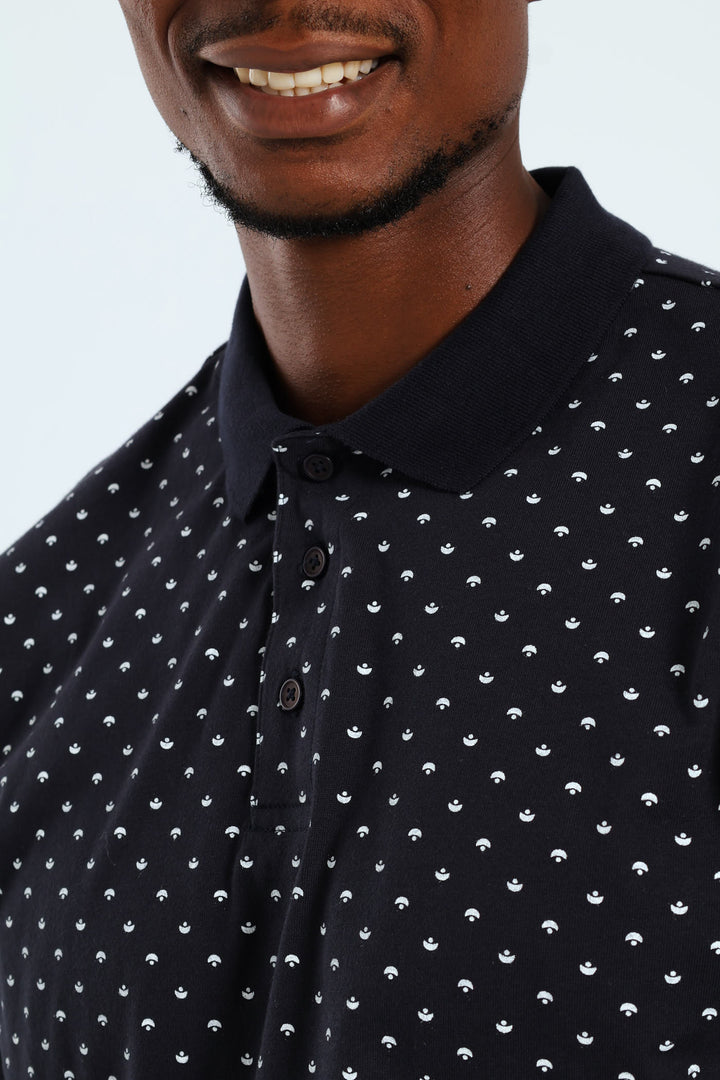 Signal Print Golfer - Navy