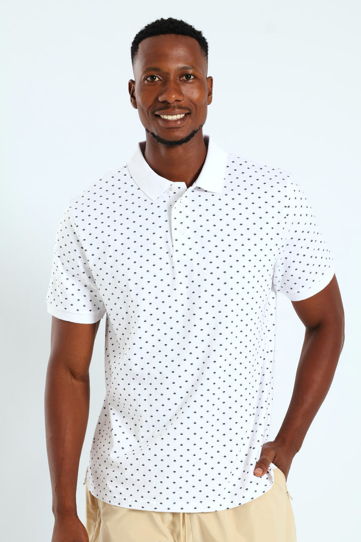 Signal Print Golfer - White